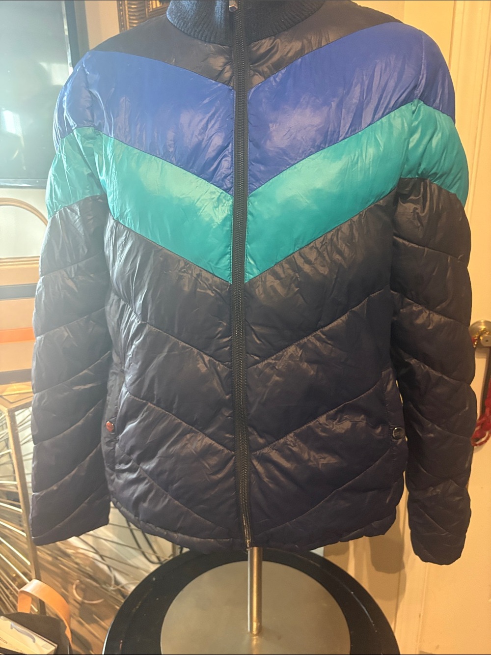 Men's Navy Quilted  Performance Jacket